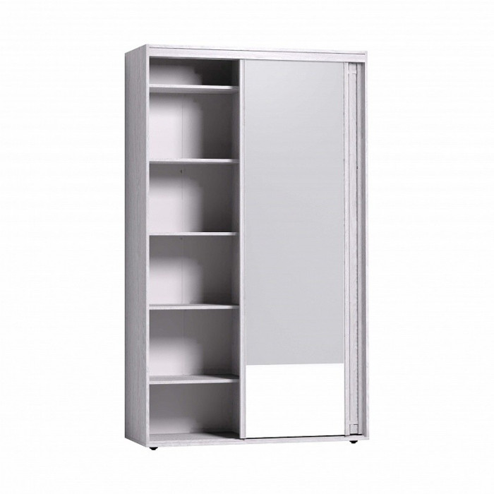 Шкаф-купе с зеркалом Шерлоск 303 Ясень анкор светлый