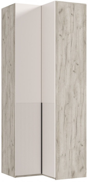 Марвэл Шкаф угловой, Крафт серый/Кашемир