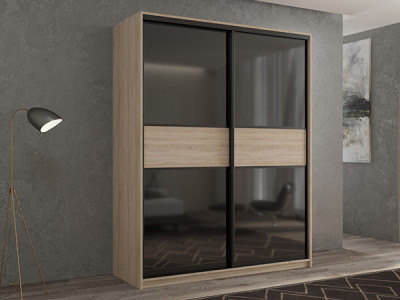 Шкаф-купе Кааппи 12 Сонома Светлый 140х45х230 см