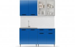Кухня ЛДСП Рио-1 1600, синий