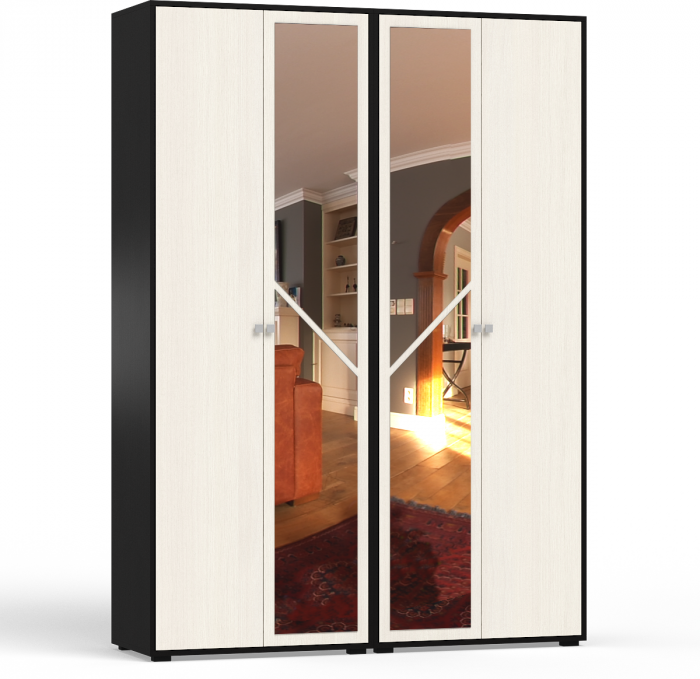 Камелия спальня № 10 Кровать с ящиками 1600 + Две тумбы + Стол косм. + Зеркало + Комод + Шкаф, цвет венге/дуб лоредо, 1600х2000 мм., б/м, осн. есть