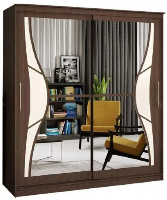 Шкаф-купе Элегант 1 2000 (Ясень шимо темный)