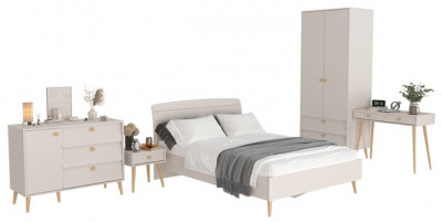 Афина Спальня 25-1400, кашемир серый