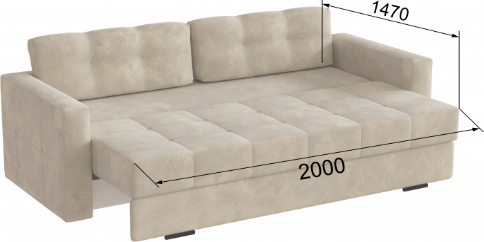 Диван раскладной Брэй бежевый