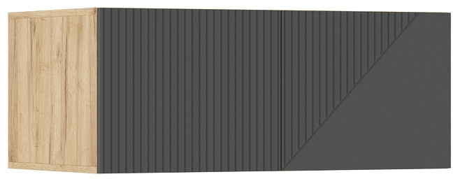 Антресоль к шкафу Ирис (900), Крафт золотой/Браш графит