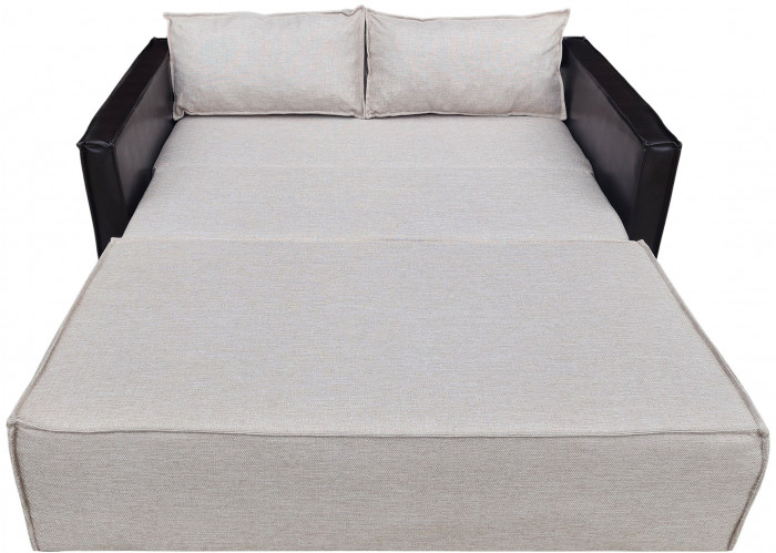 Диван-кровать Барон 160, аккордеон, 160х200, рогожка, бежевый