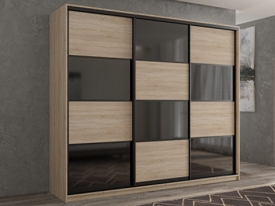 Шкаф-купе Кааппи 13 Сонома Светлый 240х60х230 см