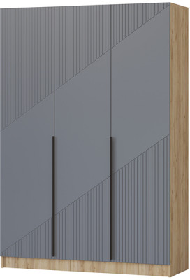 Шкаф Авис 1,5 (№1), Крафт золотой/Графит