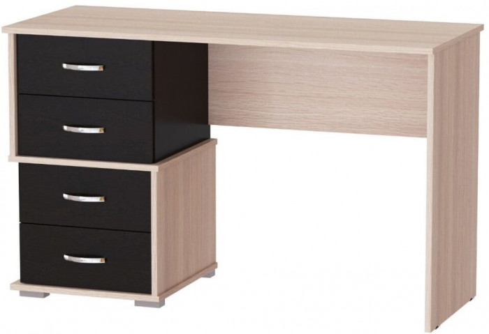 Письменный стол Сити-2 дуб молочный/венге