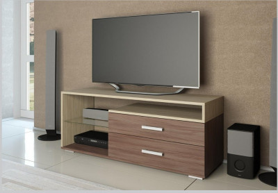 Тумба TV2 Эра (Ясень шимо темный / светлый)