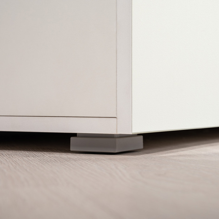 Октава Набор шкафов 45, белый шагрень/дуб крафт золотой/фасады МДФ белый шагрень