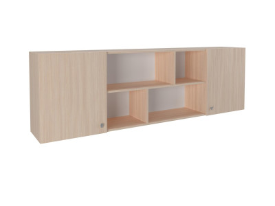 Полка надкроватная Дуб молочный/Дуб молочный