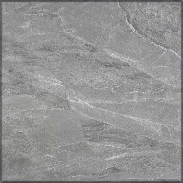 Обеденный стол Мебель--24 DT-27, цвет серый мрамор(глянцевая), ШхГхВ 120х70х75 см., столешница камень 10,5 мм., ножки металл, макс. нагрузка 80 кг.