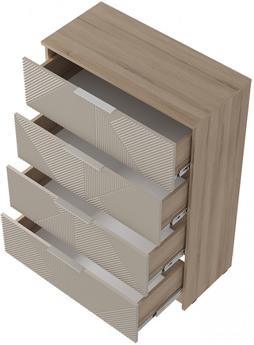 "Эмилия" КМ-02 комод Дуб смоки/Айриш (MF03)