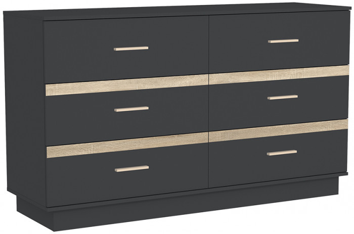 Комод 4 Анона, антрацит