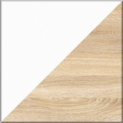 Мори Стол компьютерный МС-1 левый + Комод МК800.4 + Полка 900, цвет дуб сонома/белый, ШхГхВ 170,4х50х209,6 см., НЕ универсальная сборка