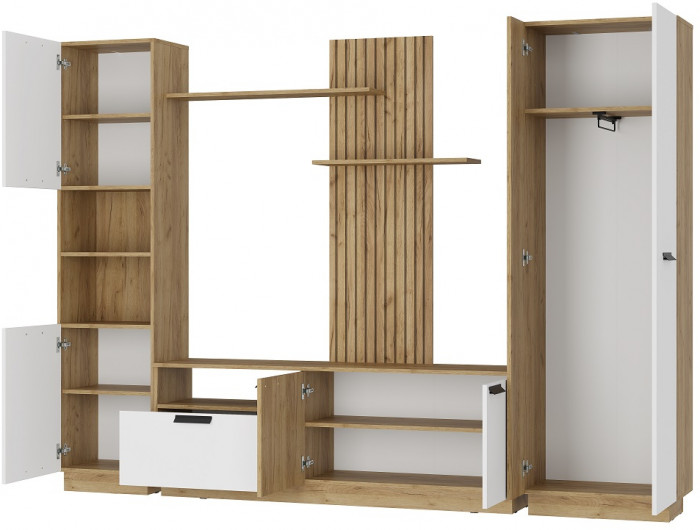 Гостиная Мишель тип 2 ГС-01, Крафт/белый