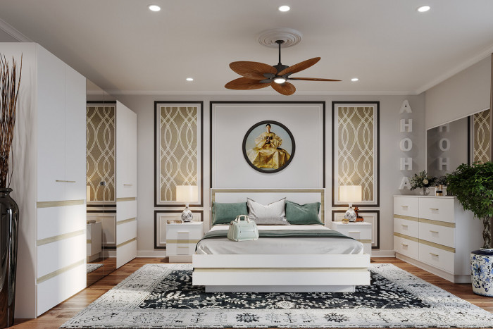 Тумба прикроватная Анона, белый