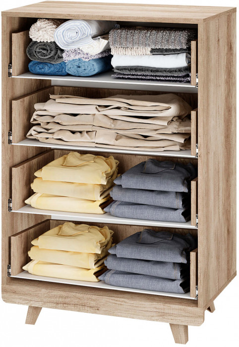 Комод "Мегаполис" КМ-02 Дуб каньон/фотопечать "Бали"