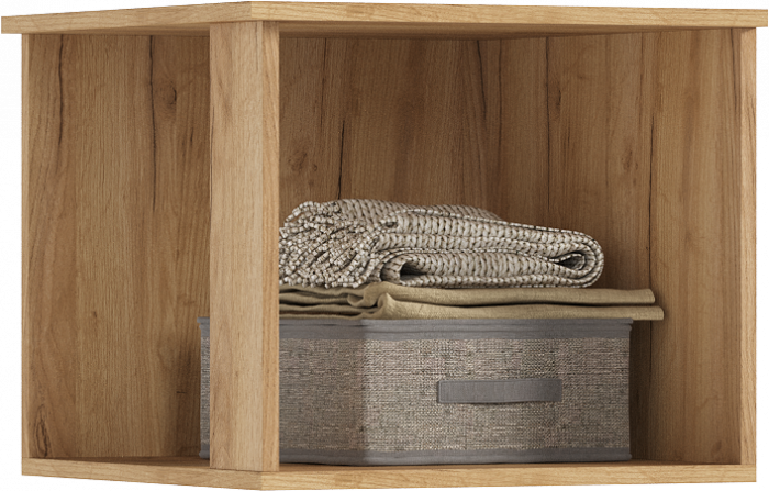 Норд Антресоль к пеналу угловому, Дуб крафт/Изумрудный