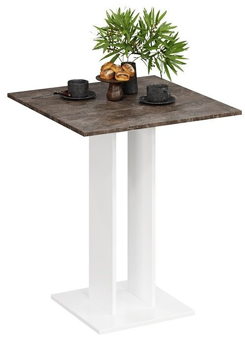 Анкона Стол обеденный Тип 1 (Белый/Дуб Крафт золотой)