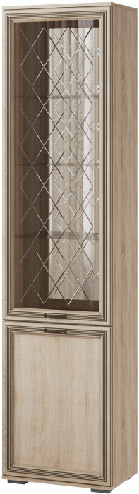 Ливорно Пенал с витриной ЛШ-4 дуб сонома