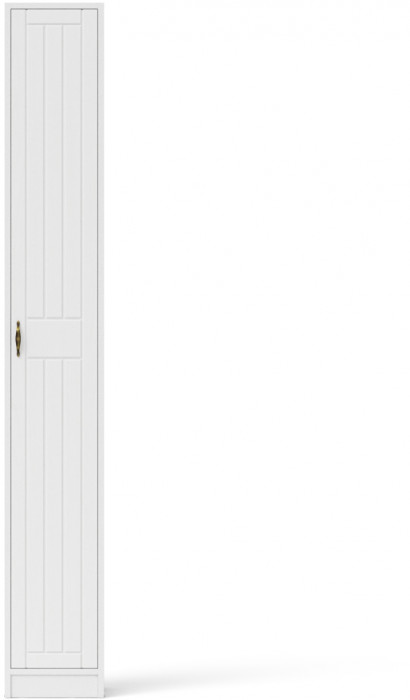 Прихожая П-6-350 Пенал, цвет белая шагрень/фасады МДФ белое дерево фрезеровка прованс, ШхГхВ 30х35х210 см., универсальная сборка