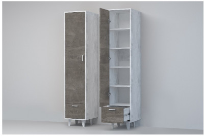 Эго Пенал П-1 НГ (Камень Темный/Бетон Светлый)