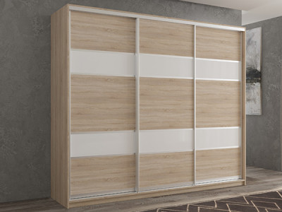 Шкаф-купе Кааппи 8 Сонома Светлый 240х45х230 см