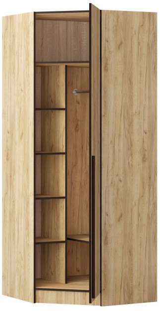 Шкаф Бастион ЛДСП угловой (Дуб крафт золотой)