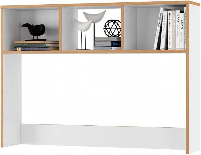 Вуди Компоновка № 24, цвет белый премиум/дуб крафт золотой, ШхГхВ 241х52,7х205 см., универсальная сборка
