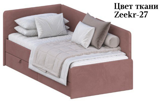 Кровать Тото 90х200, Микровелюр Zeekr-27