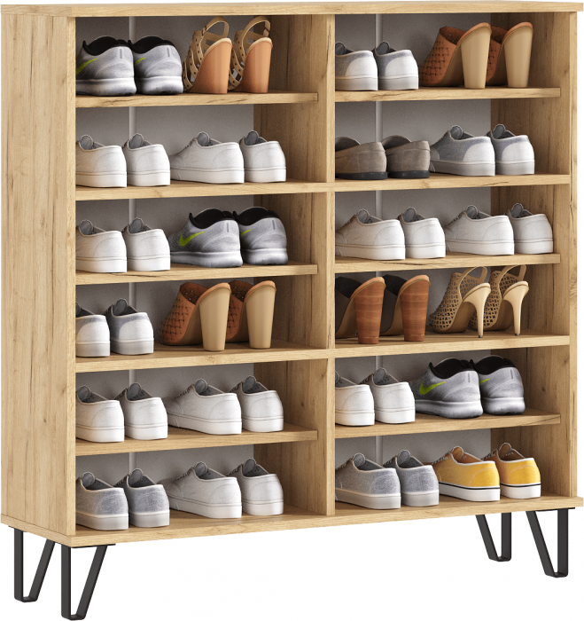 Обувница Флэш, Браш Мени Грин/Крафт