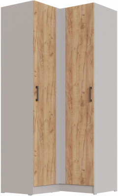 Шкаф угловой Вегас, Кашемир/Дуб крафт золотой