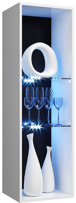 Гостиная Нэнси NEW МДФ Вариант №1 (Белый глянец, Белый)