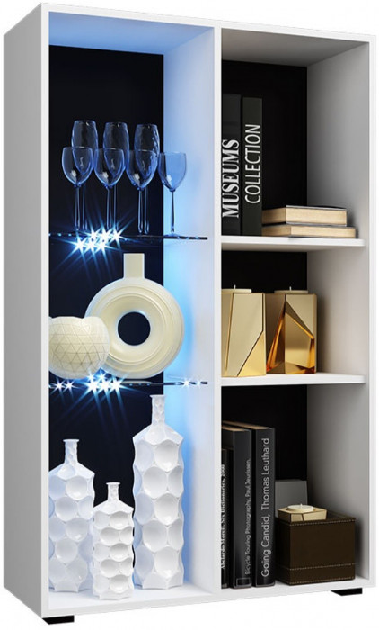 Гостиная Нэнси NEW МДФ Вариант №1 (Белый глянец, Белый)