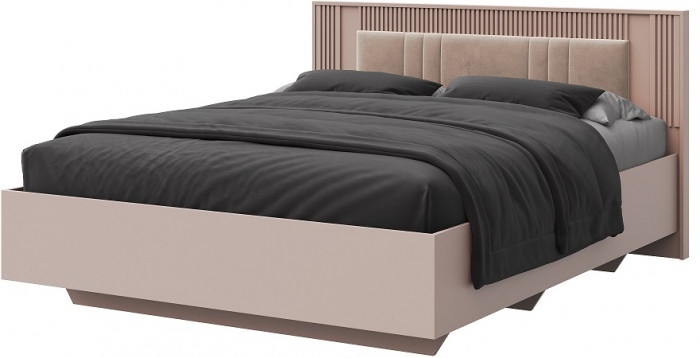 Кровать KING-SIZE 180х200 "Харди" - Латте/Ирландский ликер