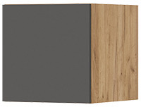 Хелен АН 01 Антресоль 400 (400х400х460) серый графит/дуб крафт золото