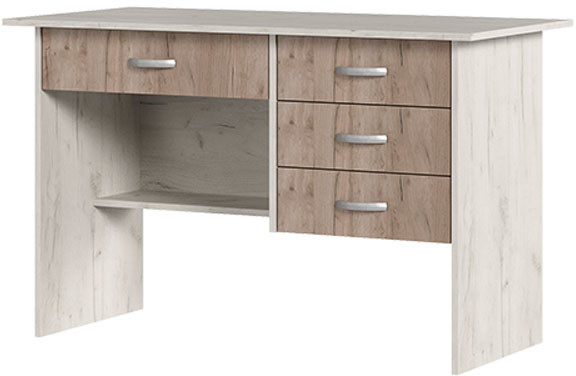 Стол письменный Сити дуб крафт белый/дуб крафт серый