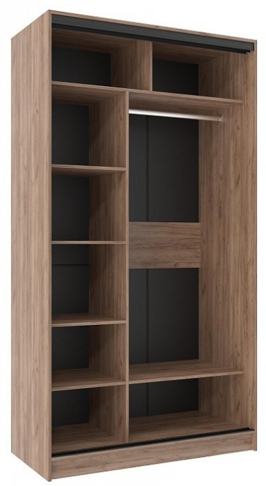 Шкаф-купе двухдверный 1200 Домашний Дуб табачный Craft