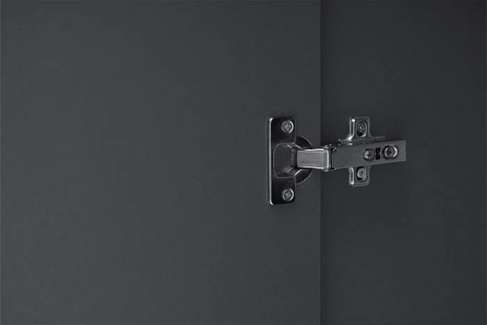 Шкаф распашной с наполнением (3 полки + штанга) ШК 5 (800), Графит