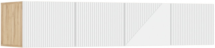 Антресоль к шкафу Ирис (1800), Крафт золотой/Браш вайт