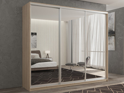 Шкаф-купе Кааппи 1 Сонома Светлый 210х45х230 см