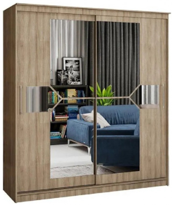 Шкаф-купе Элегант 1700 (Сандал светлый)