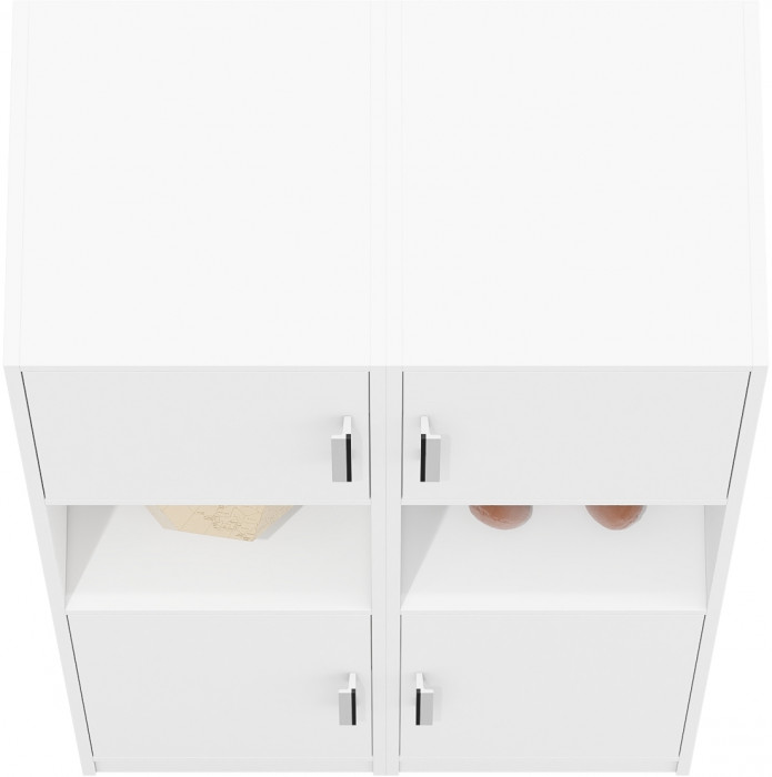 Два Пенала С-МД-СК9П к компьютерному столу С-МД-СК9, белый шагрень