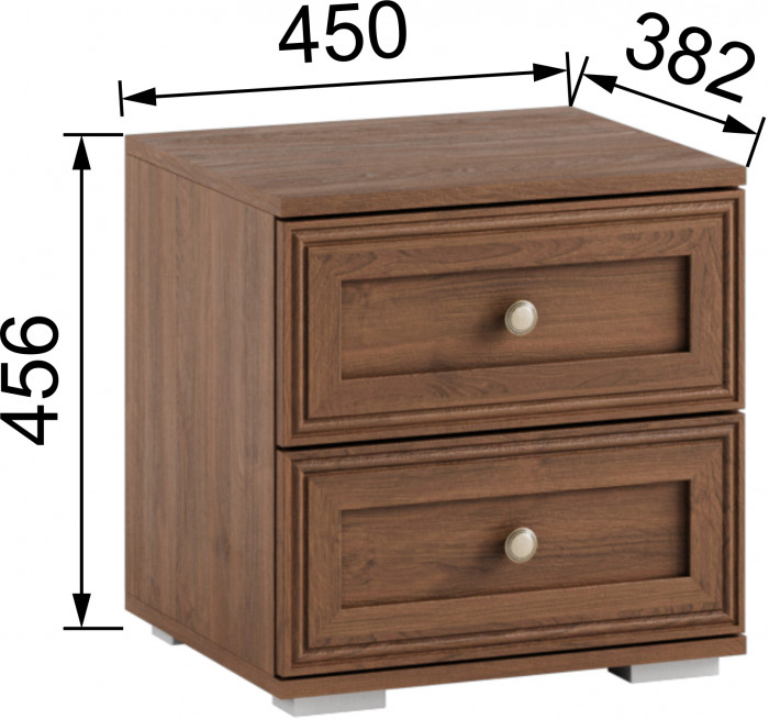 Модульная спальня Ричард, набор 4, Орех донской