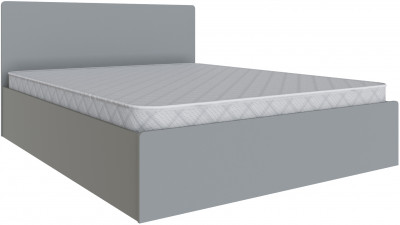 Кровать 160х200 Мадрид с настилом ДСП (МД-1), Камень серый