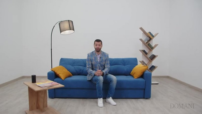 Диван раскладной Брэй экокожа бежевый