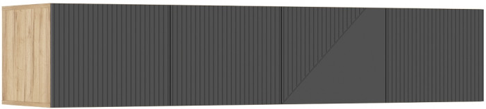 Антресоль к шкафу Ирис (1800), Крафт золотой/Браш графит