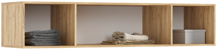 Антресоль к шкафу Ирис (1800), Крафт золотой/Браш графит